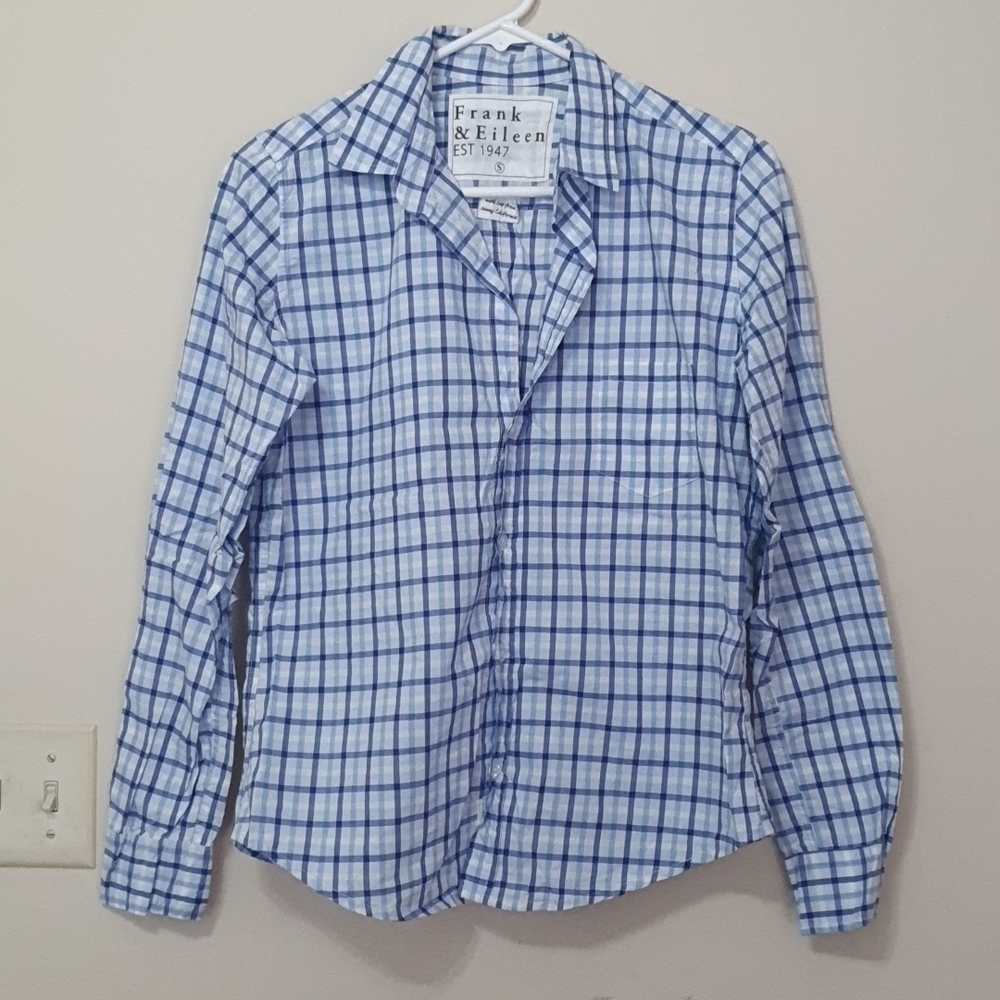 Frank and Eileen Barry Button Down Plaid Shirt